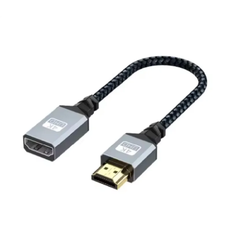 

﻿ 20cm 4k HDMI Male to Female Cable HD HDTV Left Right up Extension Cable HDMI Extender Cord for PC HDTV PS4 Switch Displayer