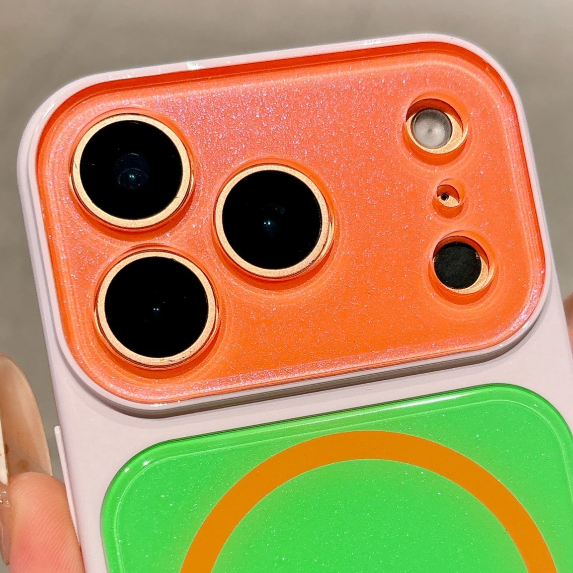 Magnetic Colorful Case For iPhone 18 17 16 15 14 Pro Max For MagSafe Crystal Glitter Back Soft Bumper Shockproof Cover
