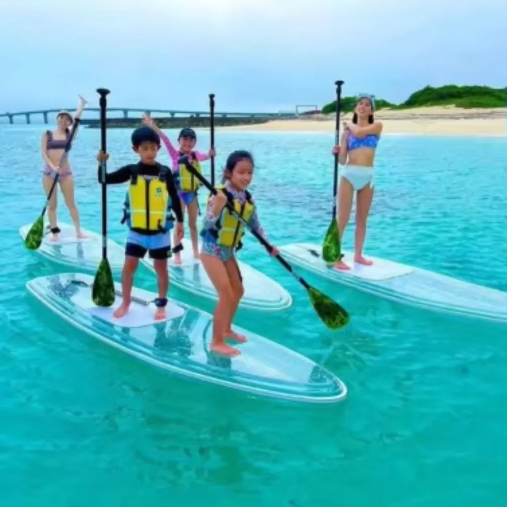 

Yoho Clear Sup Board See-Through Transparent Paddle Board with Sup Paddle