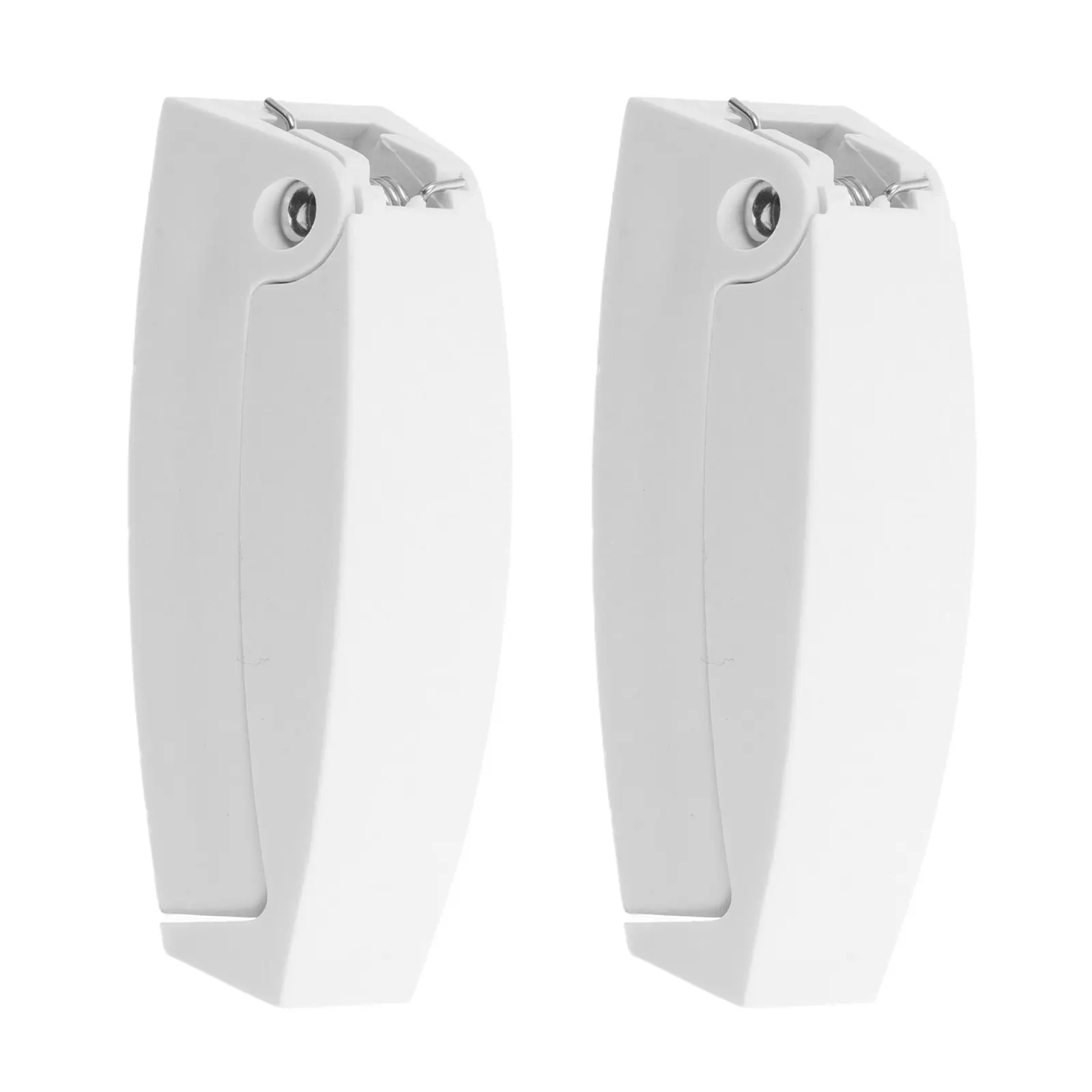 2Pcs Cabin Hook White Folding Hidden Rv Door Holder Clip Marine Trailer Camper Baggage Door Catch Holder Cabin Hook