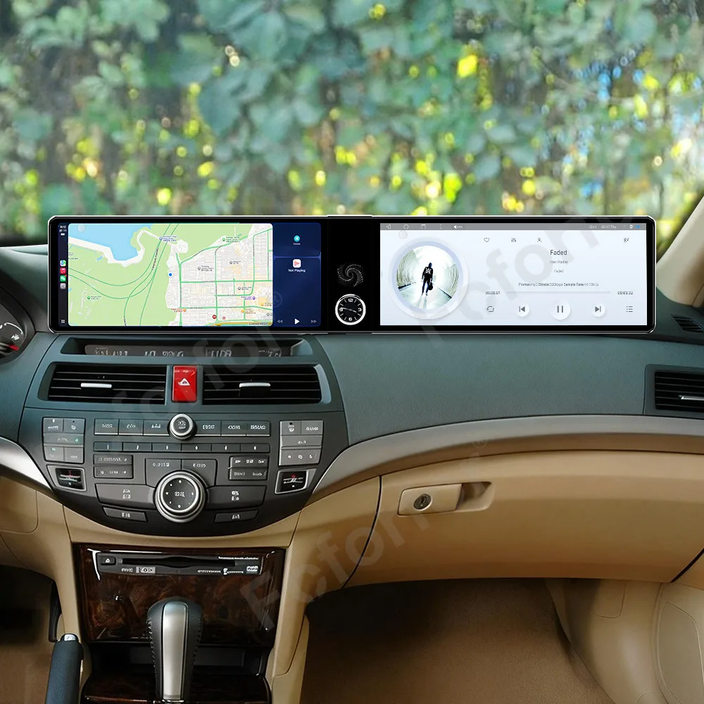 

12.3 Inch Dual Screen Car Radio Android 13 Multimedia Player For Honda Accord 7th 2003-2008 Carplay Stereo GPS Navigation