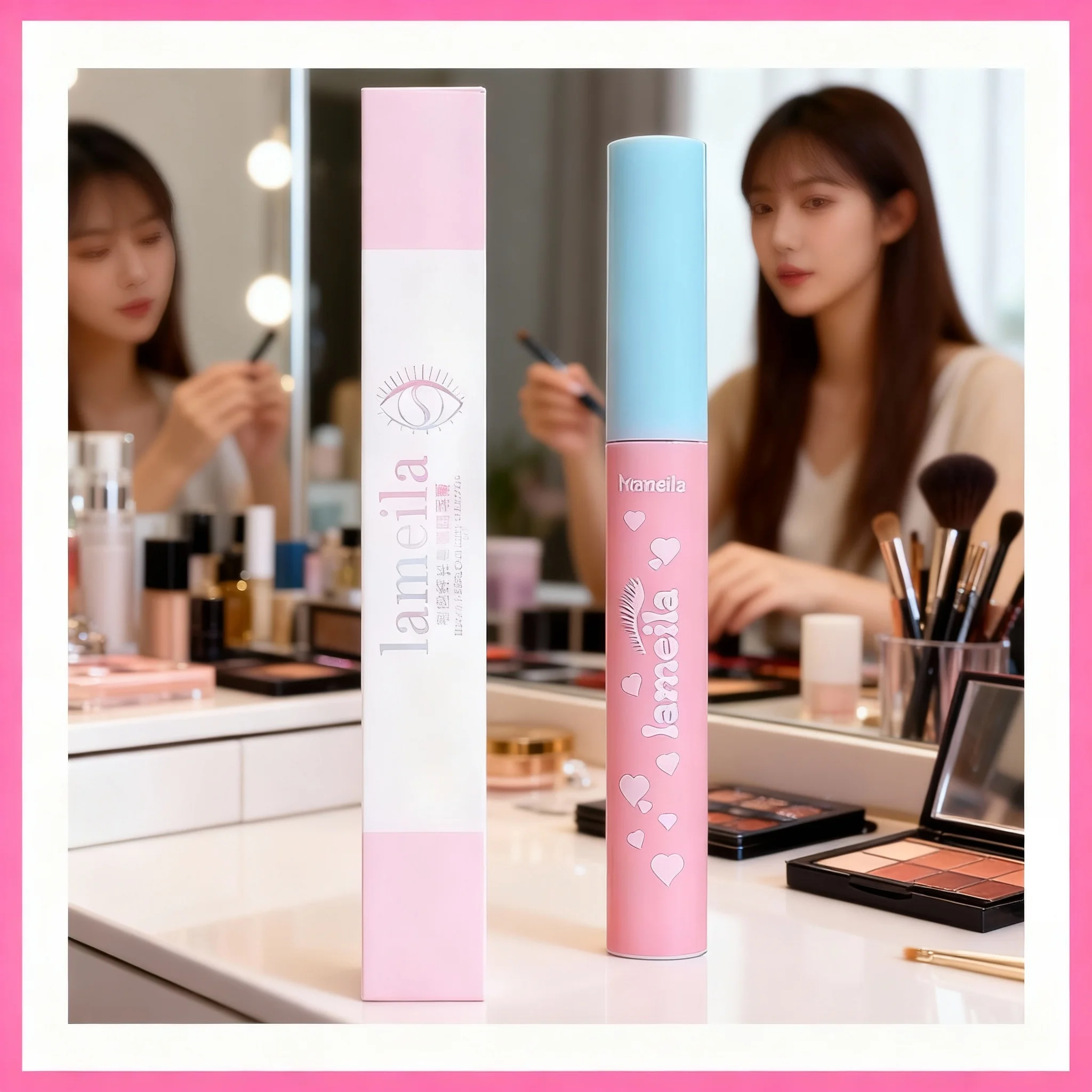 1/3/5pcs Mascara Long-acting Waterproof Non-halo Dyes Easy To Remove Makeup Non-caking Mascara Curling Lash Extend Eyelash Eye
