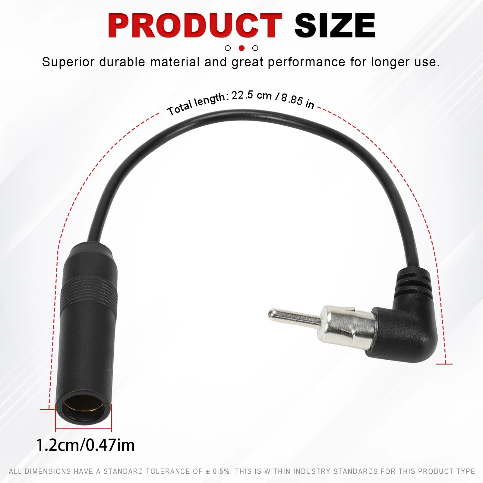 Universal 20cm Car FM AM Stereo Radio Antenna Adapters Cable FM/AM Aerial Car Replacement Parts