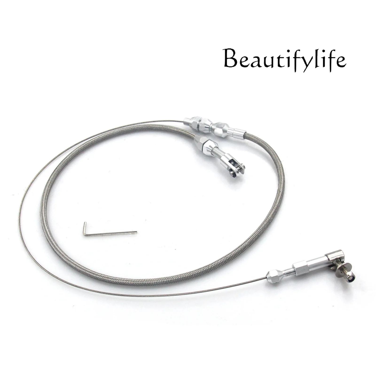 

36- and 24-inch Automotive General Purpose Braided Throttle Cable Kits Fuel Line Kits Stainless Steel