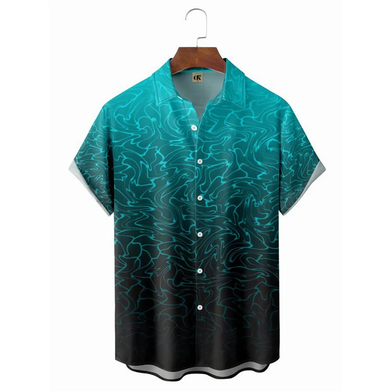 Camisas estampadas en 3D para hombre, ropa de diseñador, de gran tamaño, para viaje, Playa hawaiana, Harajuku, y2k, verano, 2024