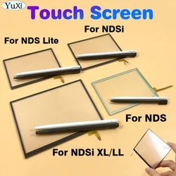 1 takım dijitalleştirici ekran NDS Lite için alt dokunmatik ekran lensi dokunmatik ekran Stylus kalem ile Nintend DSi XL LL onarım parçaları