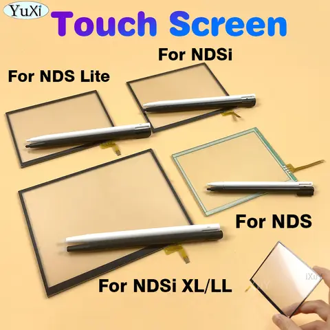 1Set Digitizer Screen For NDS Lite Bottom Touch Screen Lens with Touchscreen Stylus Pen For Nintend DSi XL LL Repair Parts