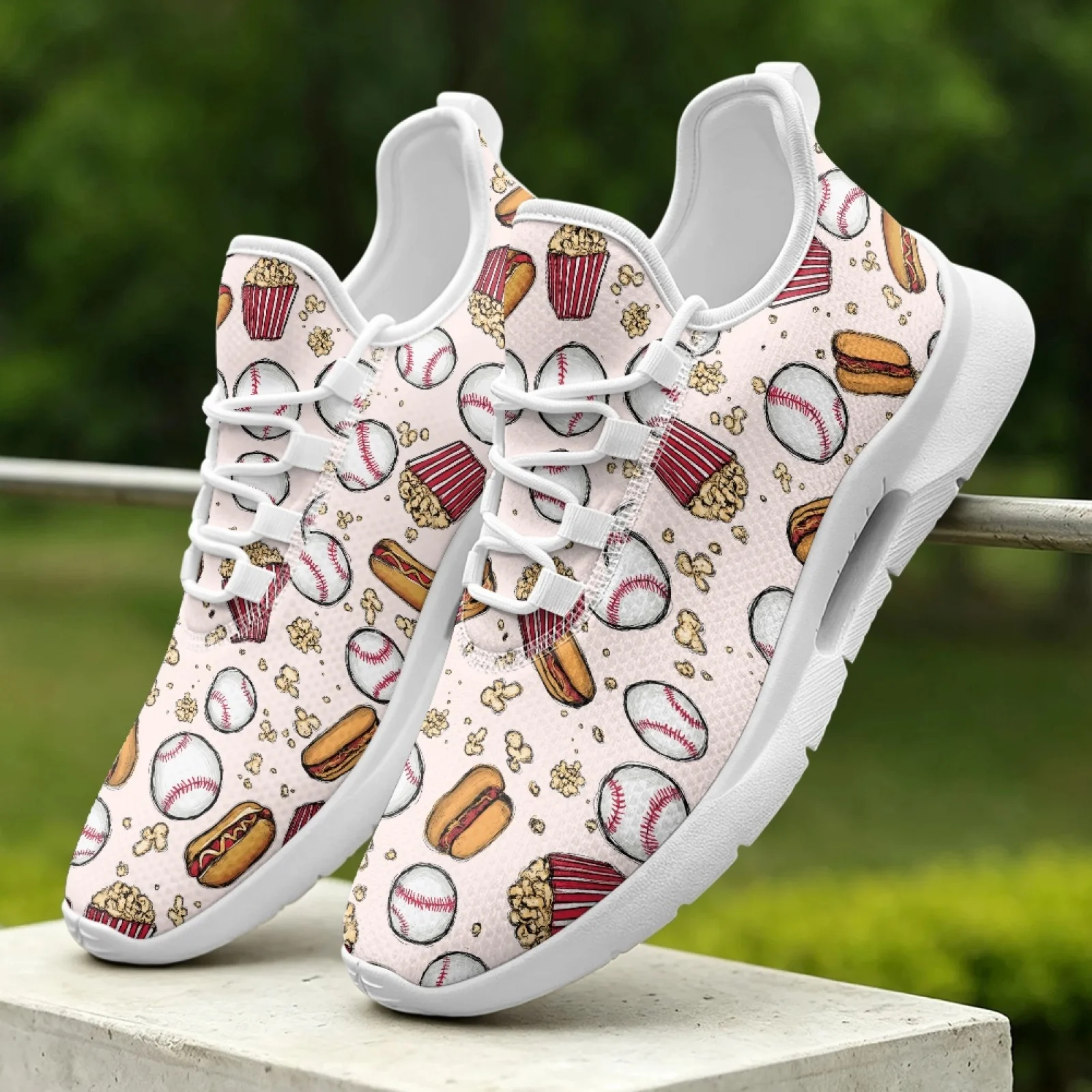 XIXIRIMIDO Lace-up Casual Shoes Men Sneakers Comfortable Mesh Breathable Walking Shoe Women's Lightweight Sneaker Soft Baseball