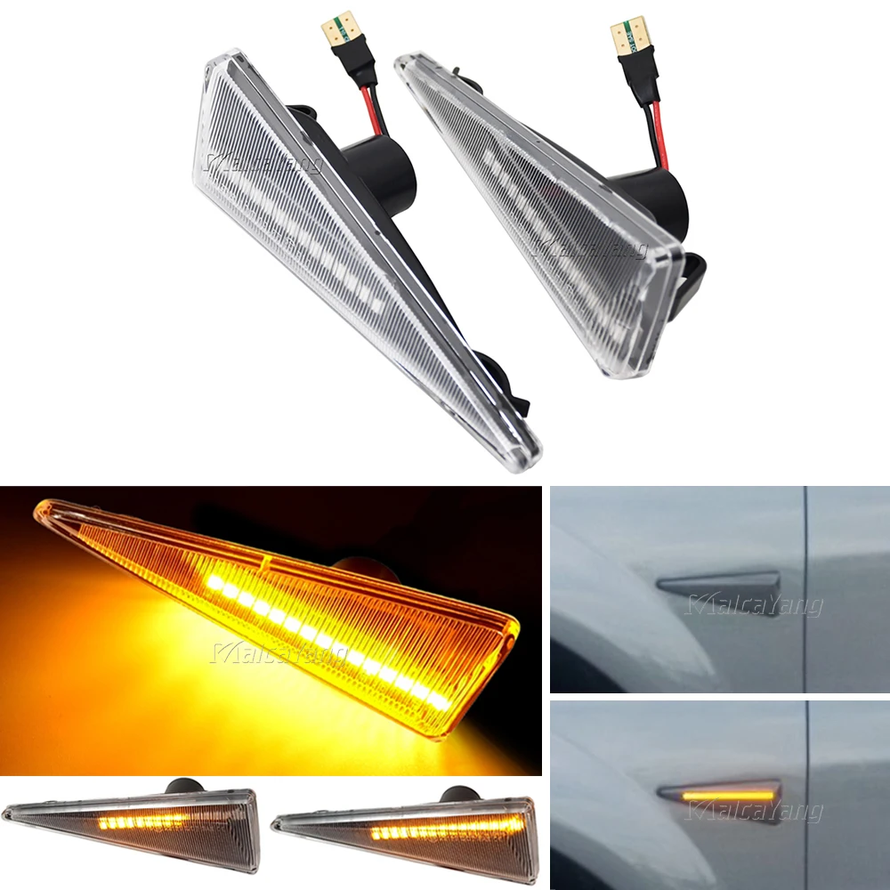 2 Stück LED Dynamische Seitenmarkierungs-Blinkleuchte für Renault Megane MK2 CC Espace MK4 Scenic MK2 Wind Avantime Thalia 2 – Detail 12