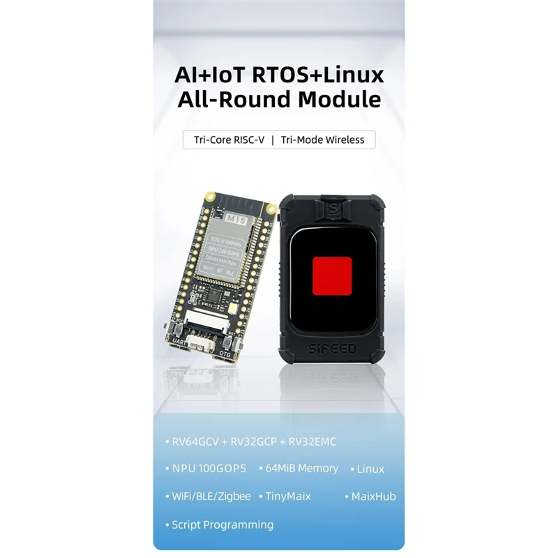 

ABJM-For Speed M1S Dock+M1S Core Board+2MP Camera AI+IOT Tinyml RISC-V Linux Artificial Intelligent Development Board Kit