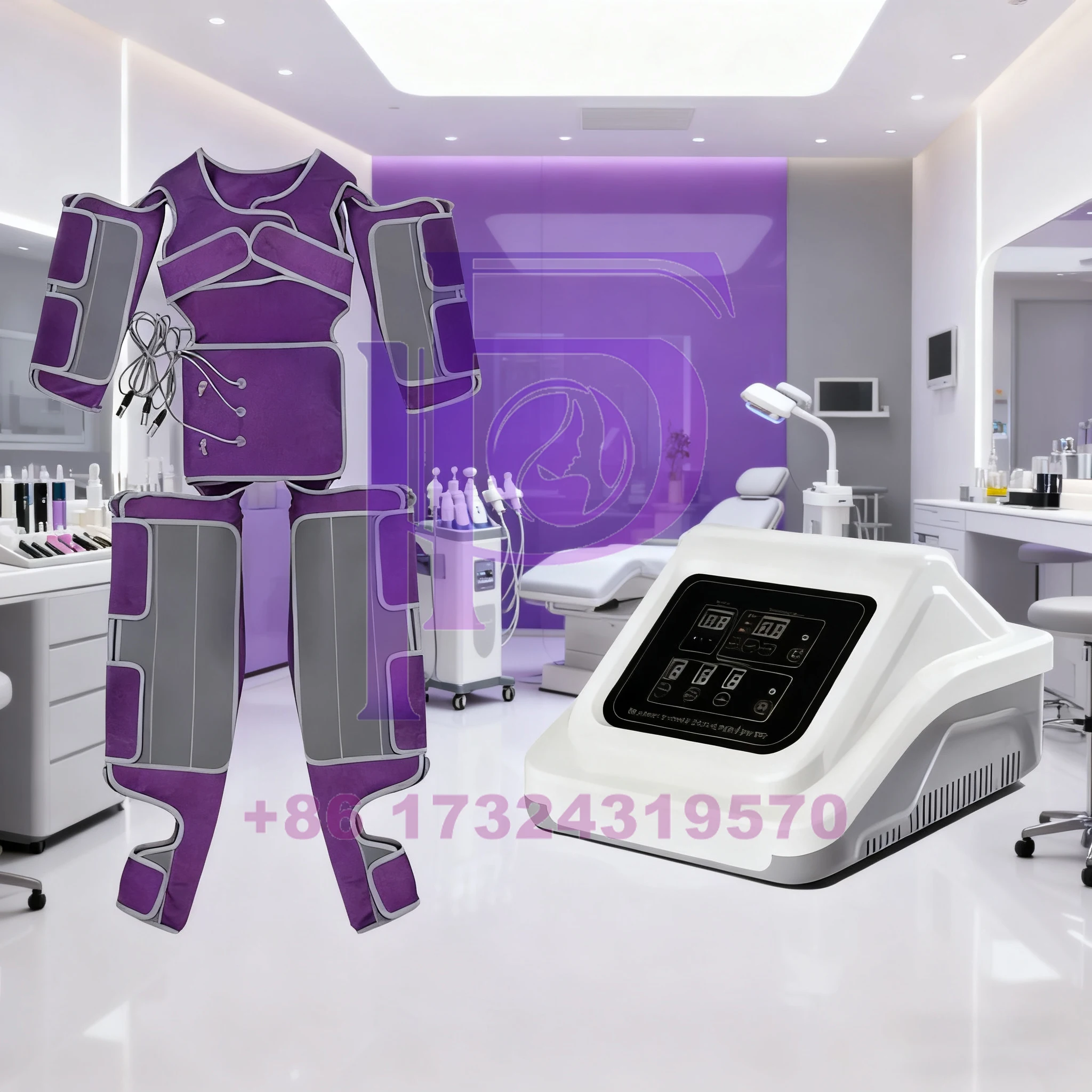 

Pressotherapy Air Pressure Body Shaping Massager Lymphatic Drainage Sauna Suit for Whole Body Legs And Arms