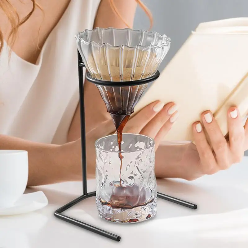 Coffee Dripper Stand Coffee Pour Over Stand Metal Coffee Brewer Holder Hand Drip Coffee Bracket Coffee Filter Holder For Coffee