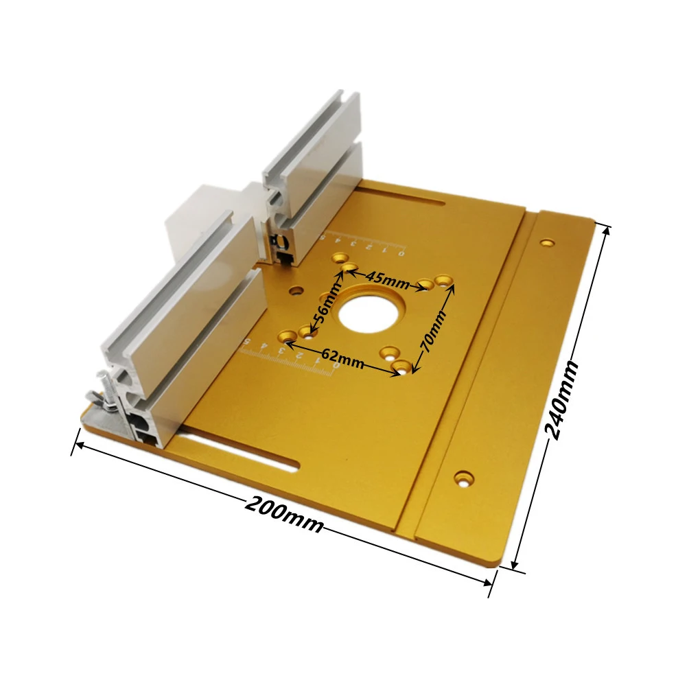 Liga de alumínio Wood Milling Flip Board, Adição conveniente para ferramentas de madeira, fácil de ergonômico