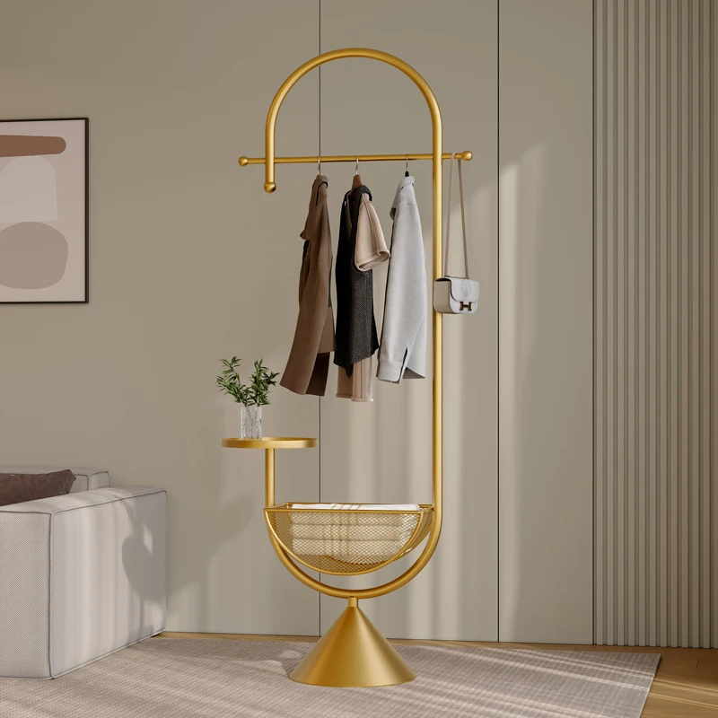 

Metal Standing Coat Racks Clothes Organizer Open Luxury Minimalist Living Room Dress Coat Racks Display Perchero Home Furniture