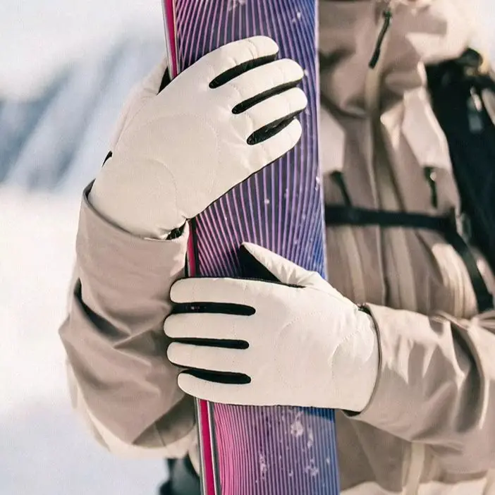 Lightweight Fleece Ski Gloves Outdoor Hiking Cycling Winter Warmth Windproof Cold-Resistant, Touchscreen Water-Resistant.