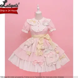 Candy Cat ~ Sweet Short Sleeve Lolita Dress by Alice Girl ~ Instock