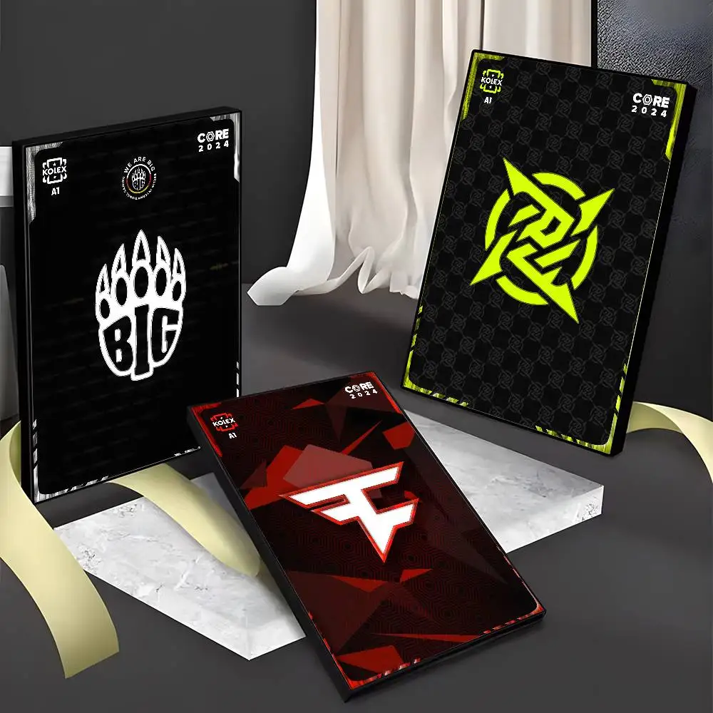 C-Counter Strike CS Team Logo Poster Sticky Wall Art Painting For Home Decor Bedroom Picture Interior Bar Room Decoration