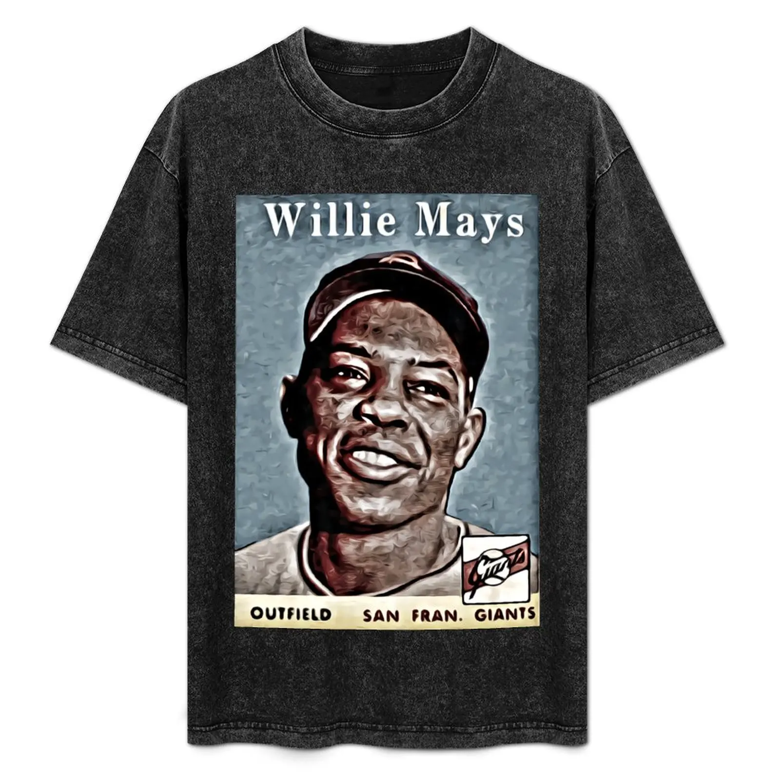 

Willie Mays Say Hey Flashback To 1958 Hq1 T-Shirt Casual Breathable Short Sleeve Top