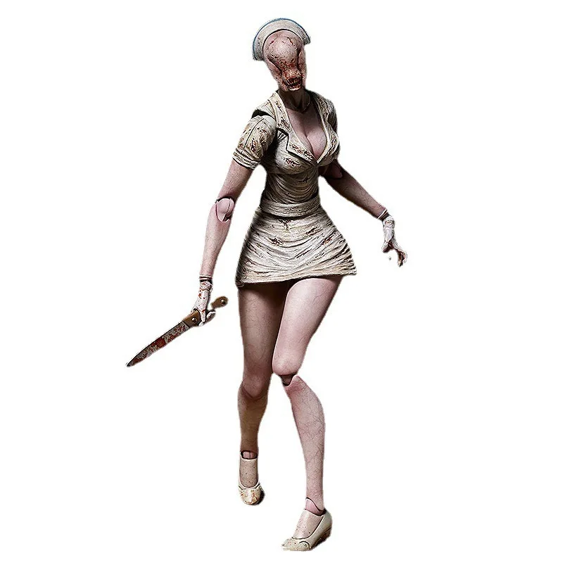 Silent Hill Sp 055 Red Pyramid Thing Sp 061 Bubble Head Nurse Articulated Action Figures Collectible Desktop Display Model view 5