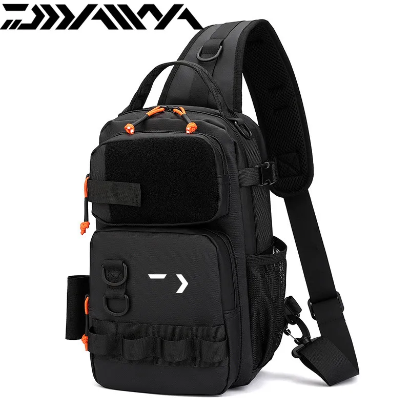 Outdoor Waterproof Fishing Backpack Travel Mountaineering Sports Leisure Cross Chest Bag Multi-function Hiking Cycling Bag