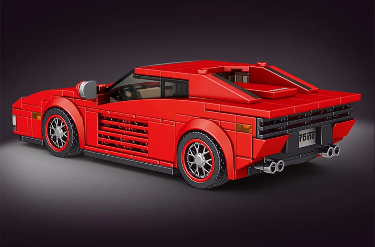 27012S 350 pièces Mini voiture série modèle blocs de construction briques voiture ensemble MOC technique bricolage jouet huit compartiments voiture présentoir ensemble