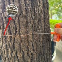 High-quality Multi-purpose Mini Pocket Wire Saw Stainless Steel Wire Saw Orange Outdoor Camping Emergency Survival Gear Tools