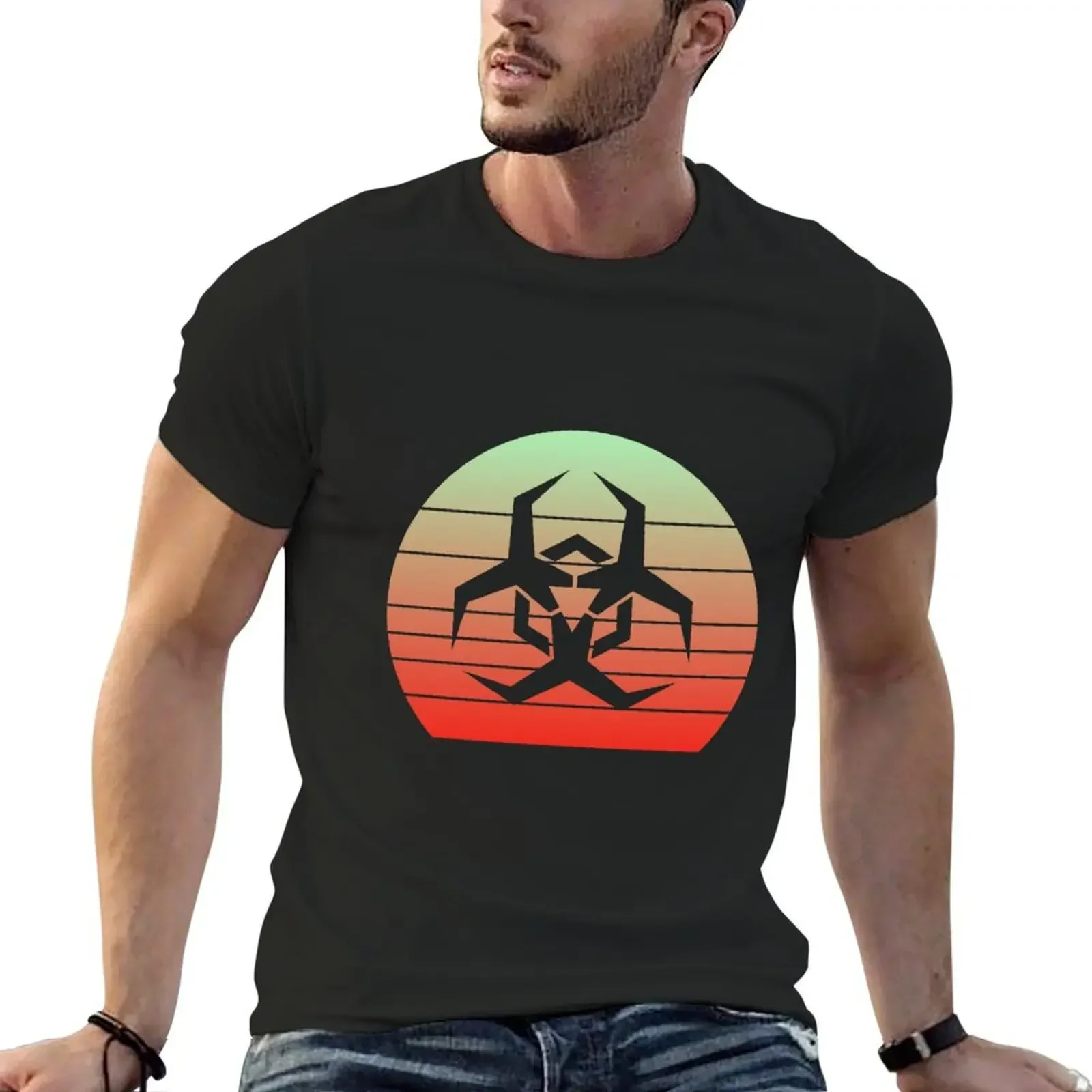 Hazard malware symbol - hacker T-Shirt sports fans graphic t shirt vintage shirts men graphic