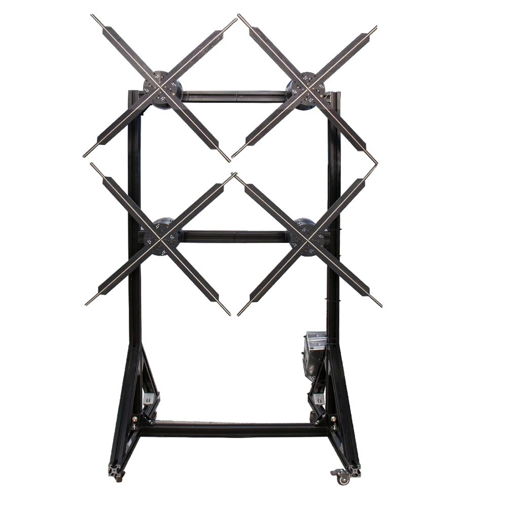 

2*2 Splice Video Wall TK-M65 Four Blades Naked Eyes LED Fan 3D Hologram Projector Advertising Holographic Fan Display