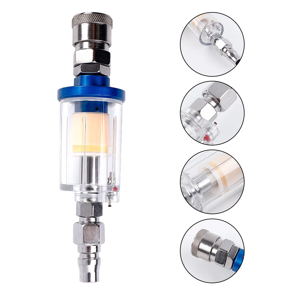 Air Oil Water Separator Filter Kit 1/4‘’ Thread With Moisture Trap Spray Gun Pressure Parts Air Compressor Tool JPN Interface