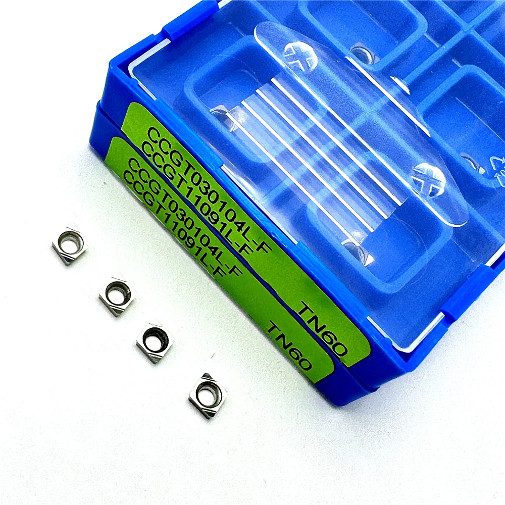 Herramientas de torno de corte de procesamiento de piezas de acero CNC, CCGT030101, CCGT030102, CCGT030104, CCGT040102, CCGT040104, TN60, Cermet