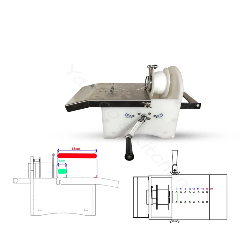 آلة لف السجق من الفولاذ المقاوم للصدأ التجارية الصغيرة آلة ربط السجق
