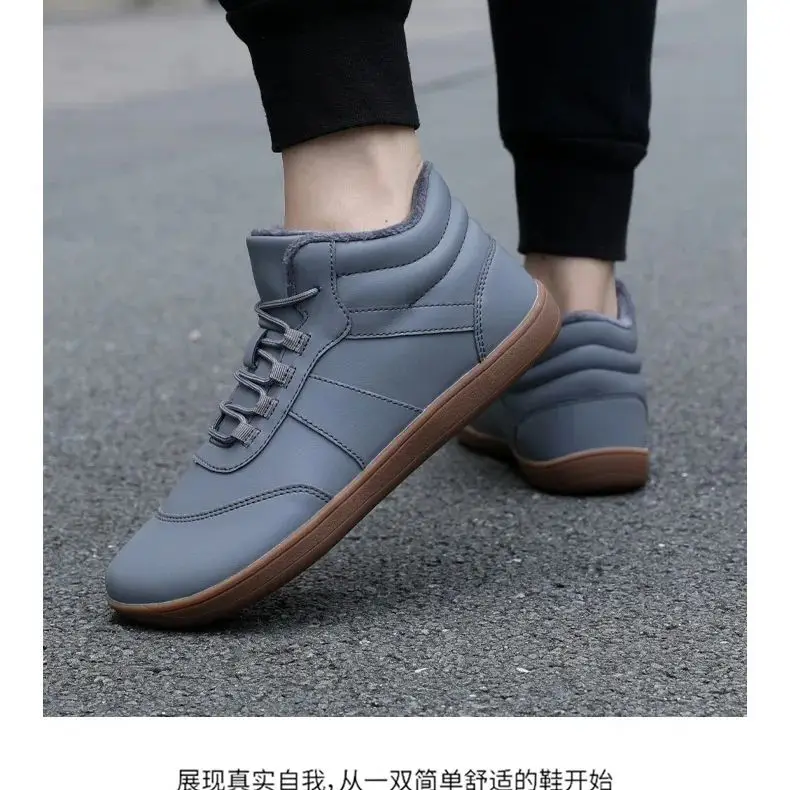 البيع بالجملة للأحذية القطنية الجديدة كبيرة الحجم لتصدير الشتاء والأحذية القطنية الدافئة والسميكة وأحذية الثلوج المتوسطة للرجال والانقلاب #2