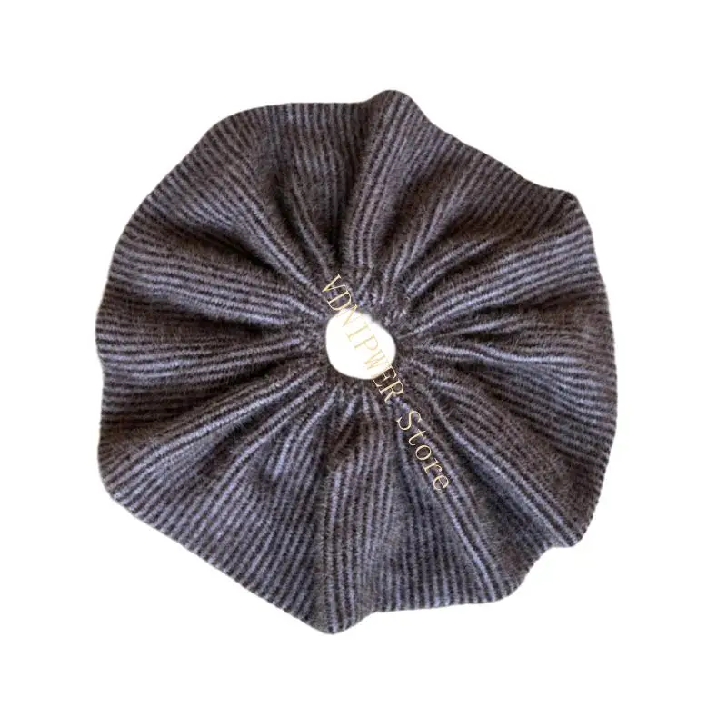 Stretchy French Knitted Scrunchies Large Hairband For Casual Sport Outfits D08E