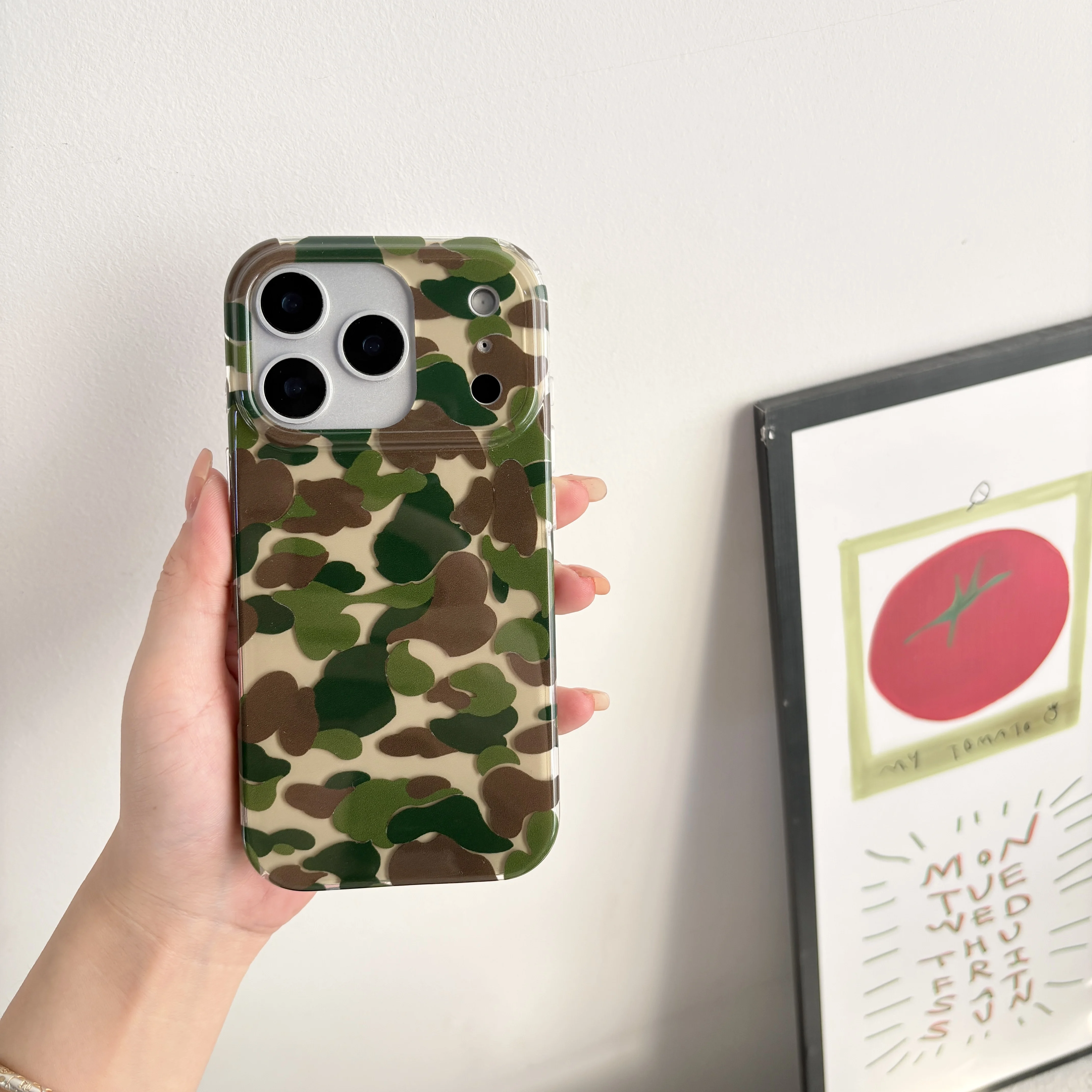 Fashionable Bright Phone Case for iPhone 17 16e 16 15 14 13 12 11 Pro Max XR XSMax 8 7 6 6s Air Plus Feather Texture Back Cover view 2