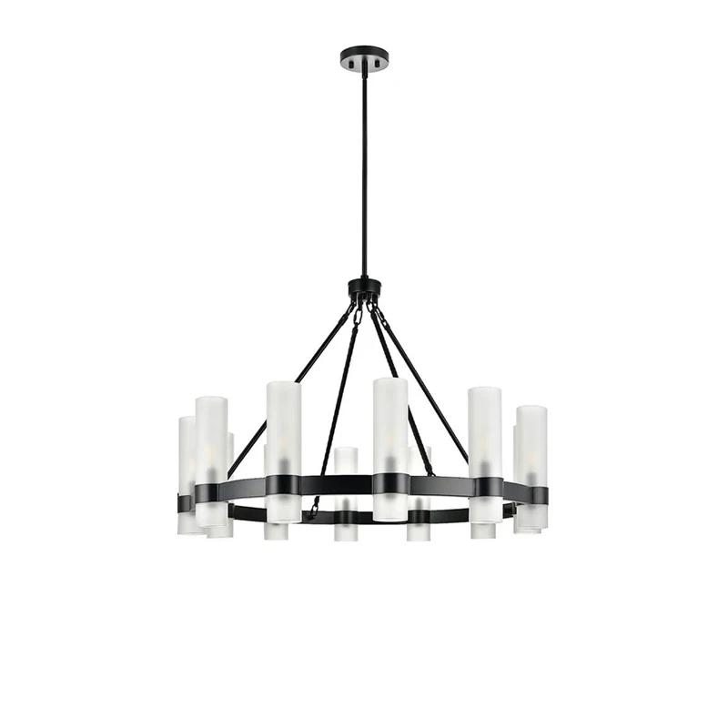 

Vintage American Dimmable Chrome Gold Black 2024 Ceiling Chandelier Lighting Lustre Suspension Luminaire Lampen For Living Room