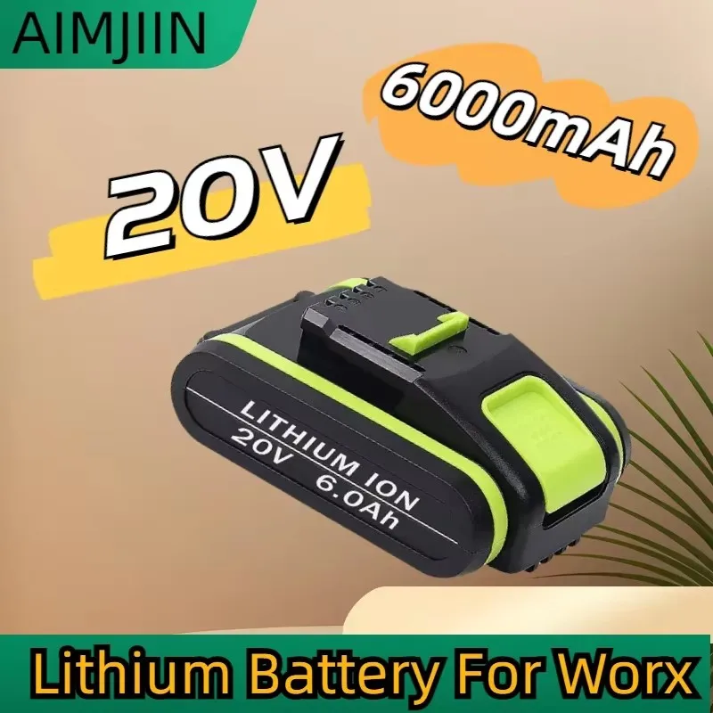 WA3553 FOR WORX 20V 6.0Ah WA3512 Battery Shock-resistant Shell for Drill Driver Hedge Trimmer Ideal for Light Construction Jobs