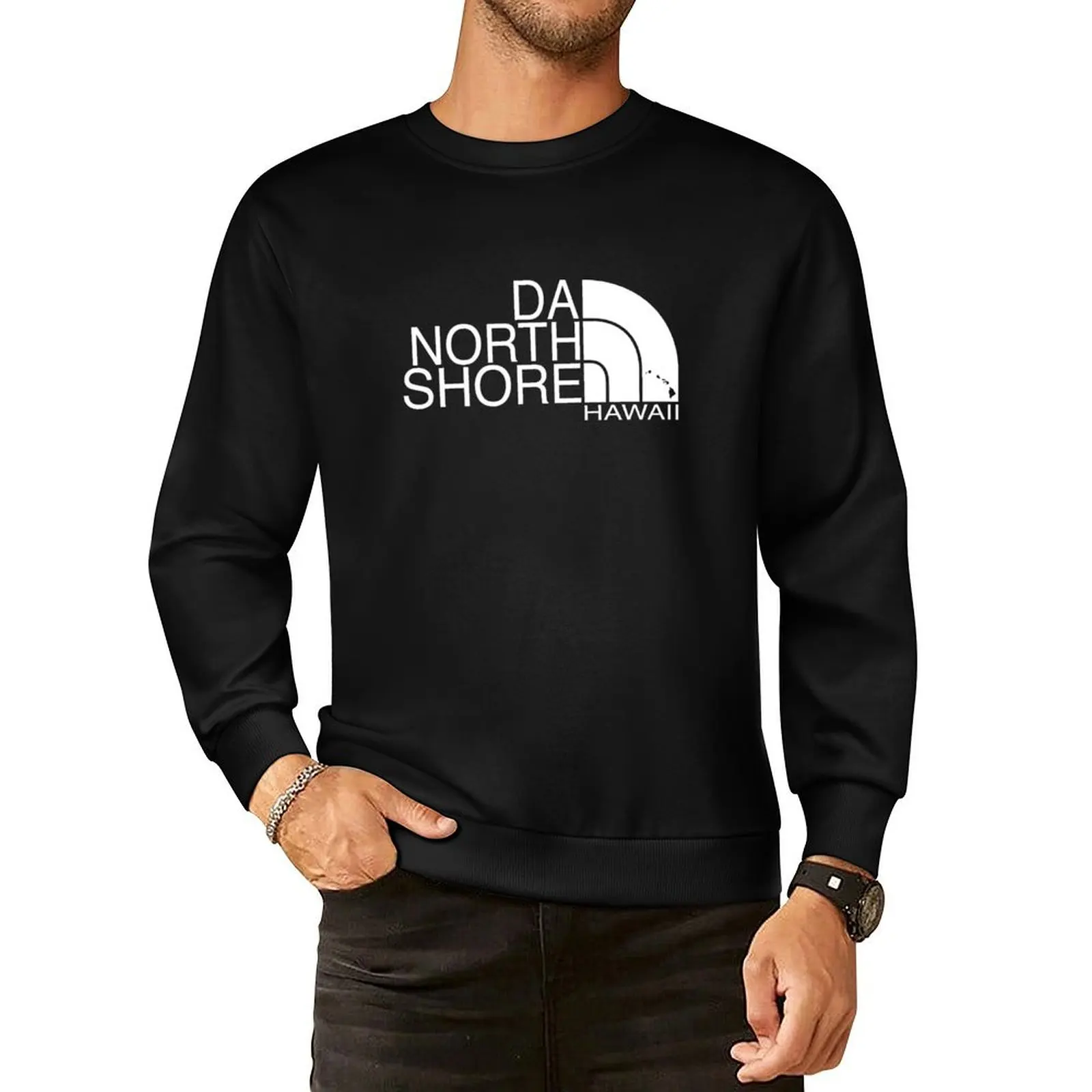 

DA NORTH SHORE HAWAII Pullover Hoodie hooded shirt streetwear men sports sweatshirt man