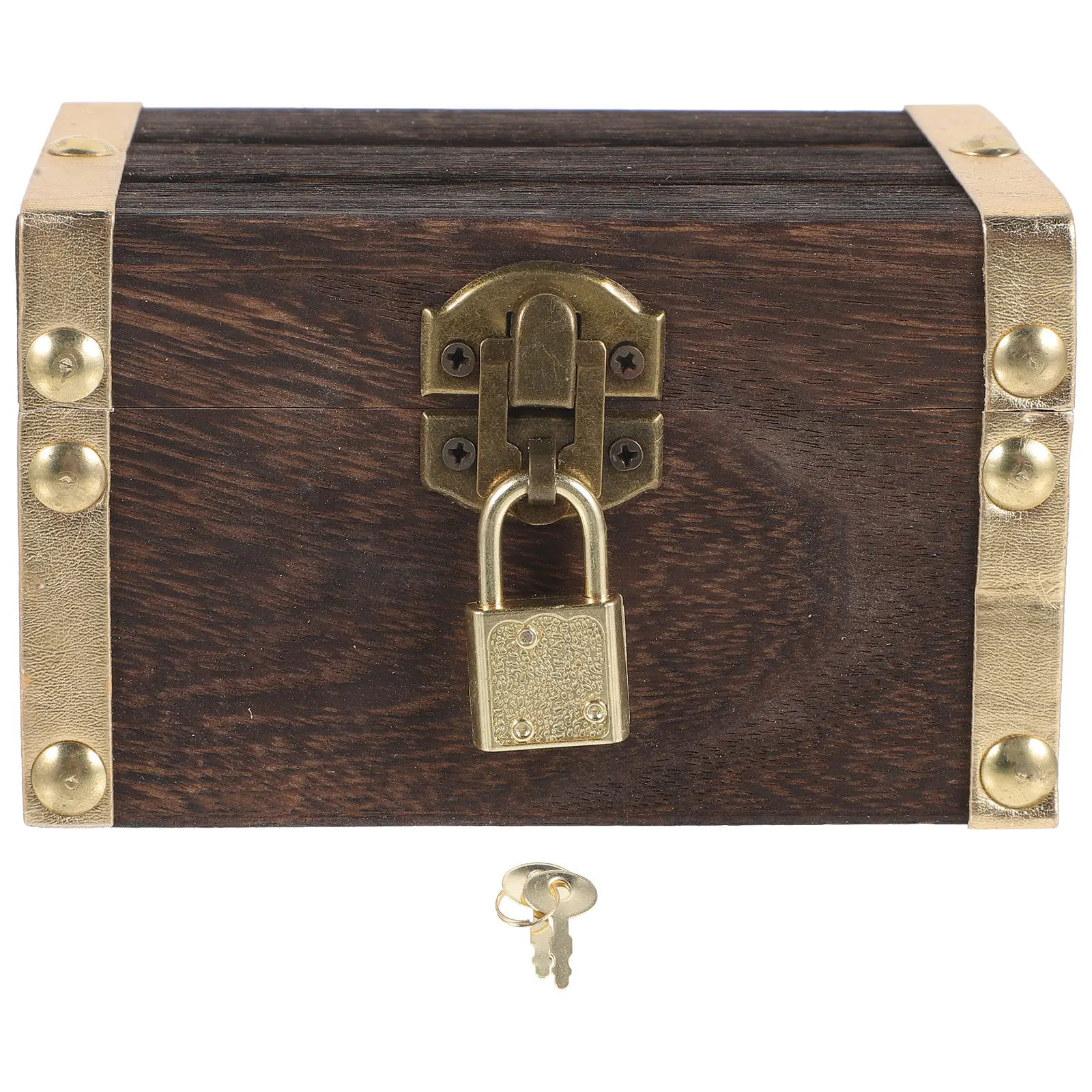 1 مجموعة متعددة الوظائف القراصنة الكنز الصدر خمر صندوق تخزين خشبي صغير ديكور القراصنة صندوق تحت عنوان ديكور الحفلات المنزل #3