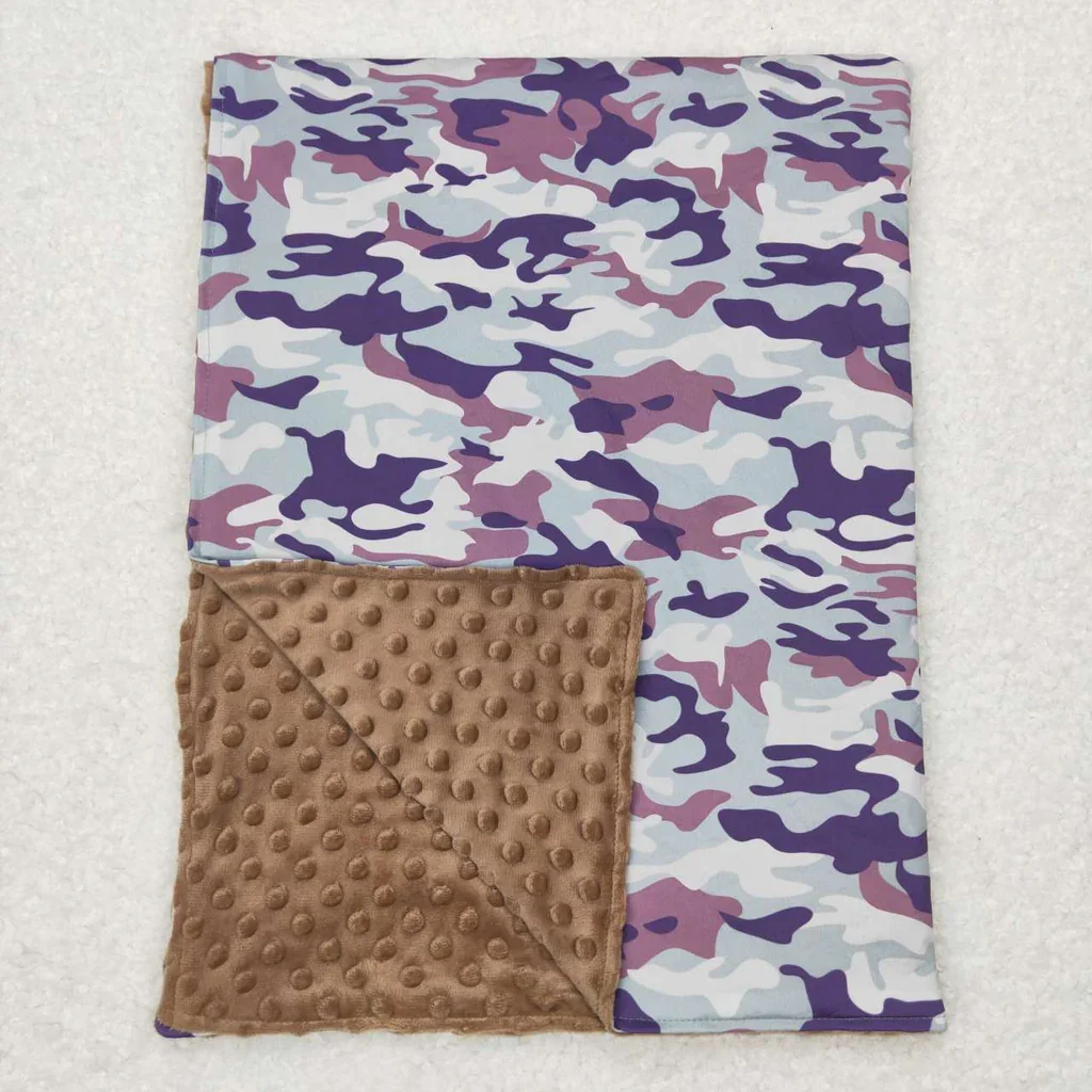 Camo Green Baby Newborn Blanket Camo Brown Baby Newborn Blanket