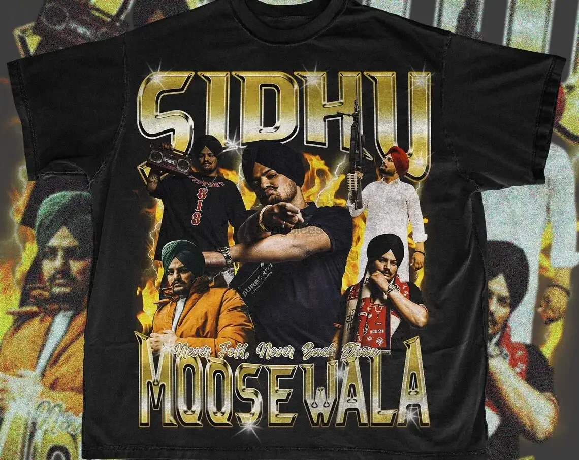 Sidhu Moosewala Vintage T-shirt Sidhu Moosewala shirt Punjabi shirt Indian shirt Desi clothing Bollywood Apparal Desi gift