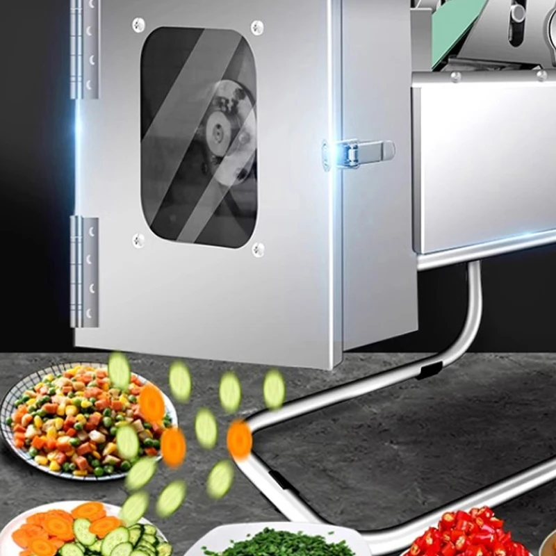 Electric Dual Purpose Fruit Slicer Potato Chips Slicer Machine High Efficiency Vegetable Slicer