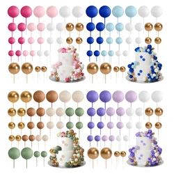 32 Pcs Ball Cake Topper Decorations Mini Balloons Cake Topper Sticks Foam Balls Cake Picks Cake Topper Balls Cake Decorations