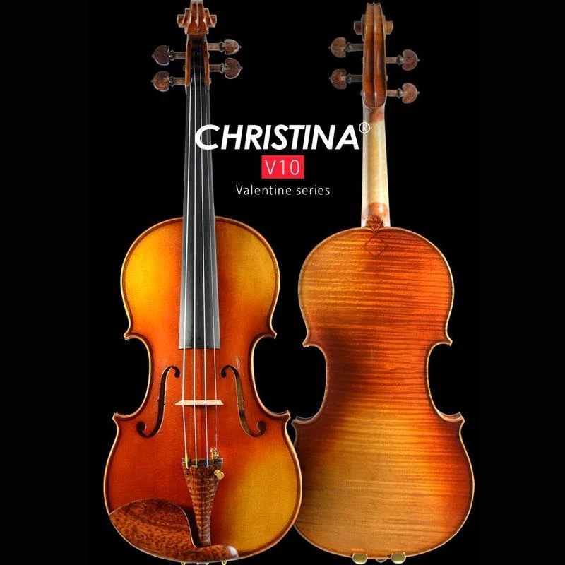 

Christina V10 Stradivarius 1716 Violin 4/4 Professional performance Handmade Violino Musical Instrument Snake wood accessories