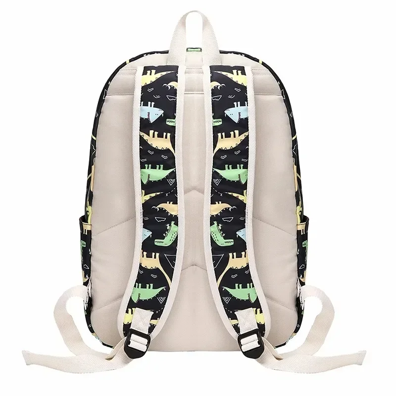 School backpack Oxford Waterproof Women Set Backpack Knapsack for Teenagers with Lunch Box Bags Animal Print Student Laptop Bag