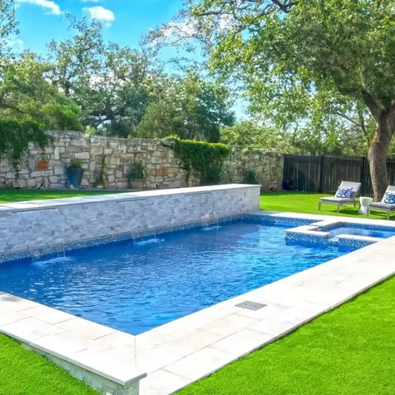 Customized Spa Fiber Glass Inground Fiberglass Outdoor Swimming Pool Garden Underground Family Luxury Large Pool Shell Swim Pool