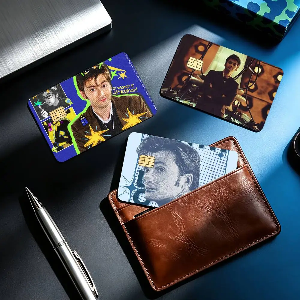 David T-Tennant Tenth Doctor 4pcs 1Set Card Stickers Small Waterproof Chip 4PCS Card Sticker Anti-Scratch