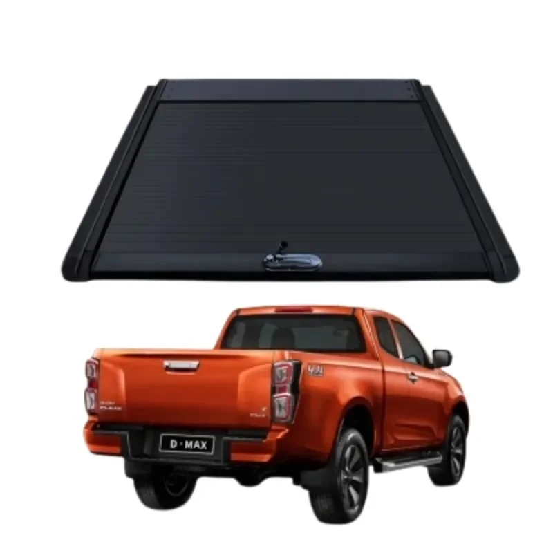 

Aluminum Hard Retractable Manual Pickup Bed Cover Tonneau Cover for Ford Ranger T6 5.5FT Aluminium Alloy Roller Lid Cover