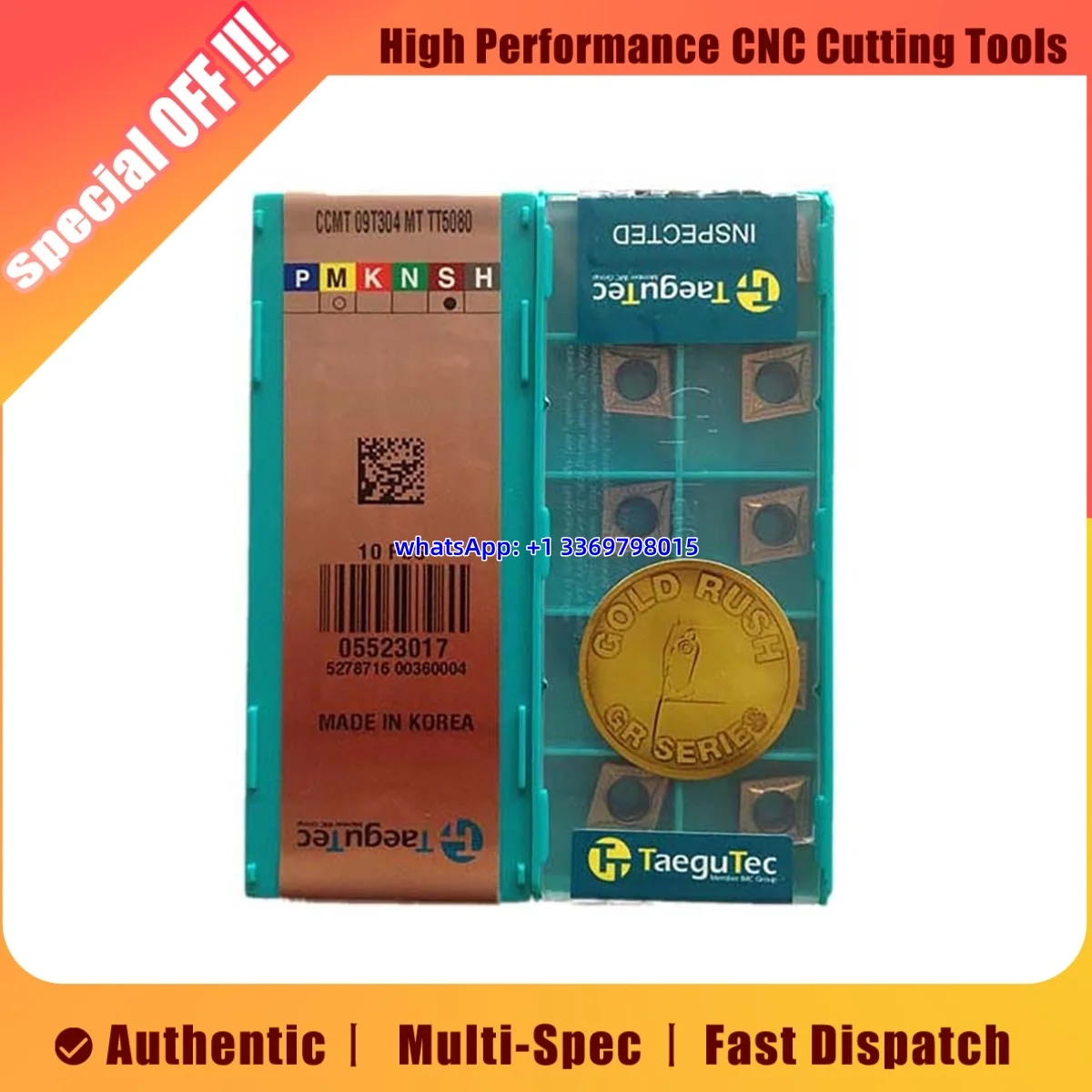 

Original CCMT0602 04 CCMT09T3 08 CCMT1204 08 CNMG1204 08 DCMT11T3 08 -MT RT TT7310 Turning Insert