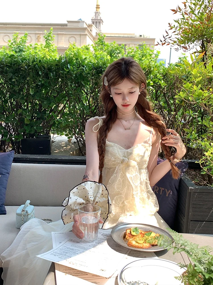 

Женский топ-жилет Acaine с вышивкой, оборками и цветочным декором, длинный, летний, дизайн Bal, коллекция 2025