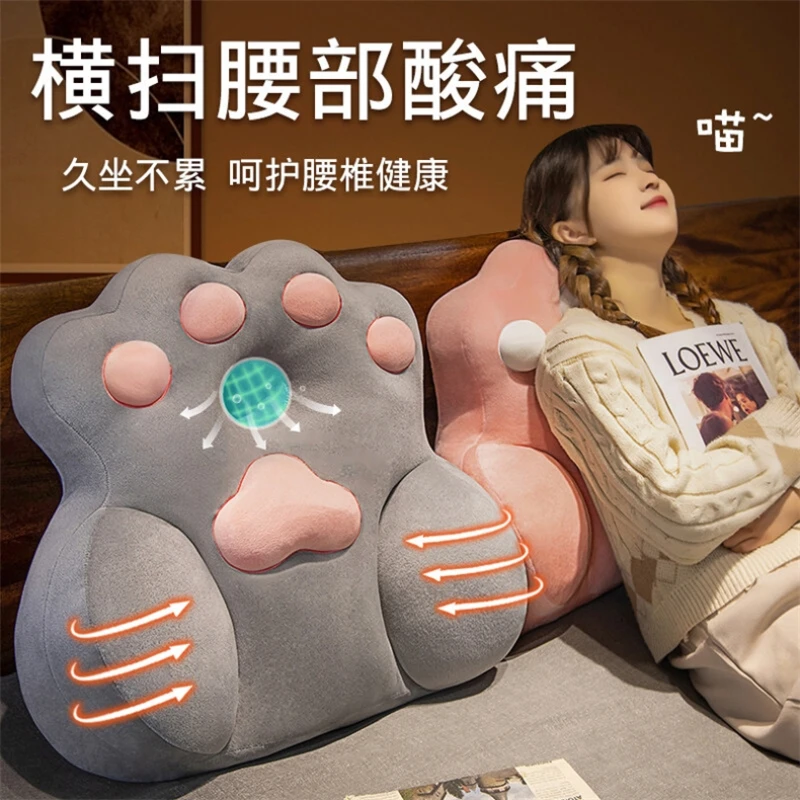 

Creative Soft Cute Cat Palm Waist Support Home Backrest Decoration Gift Office Sofa Seat Waist Protection